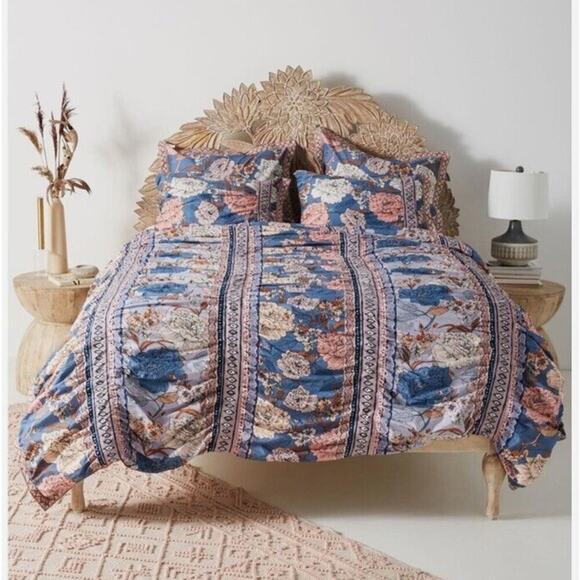 Anthropologie Majorelle duvet cover set brand new three-piece - Picture 1 of 3